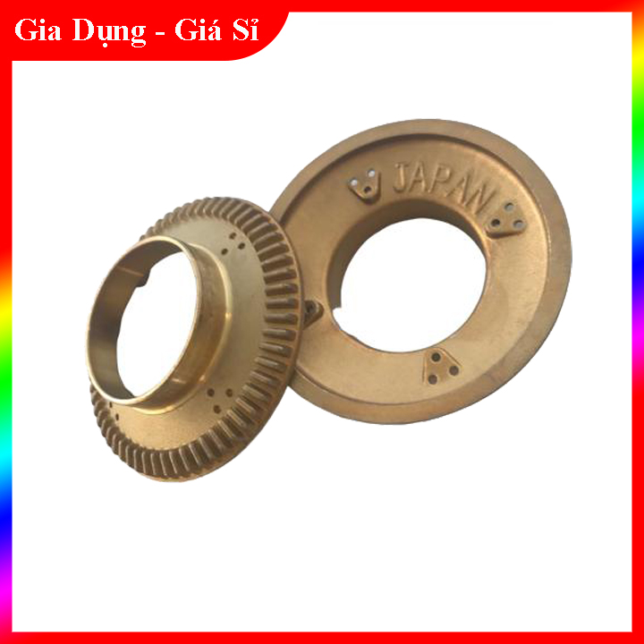 Combo 2 cái mâm sen đồng - chia lửa bếp gas kính và inox