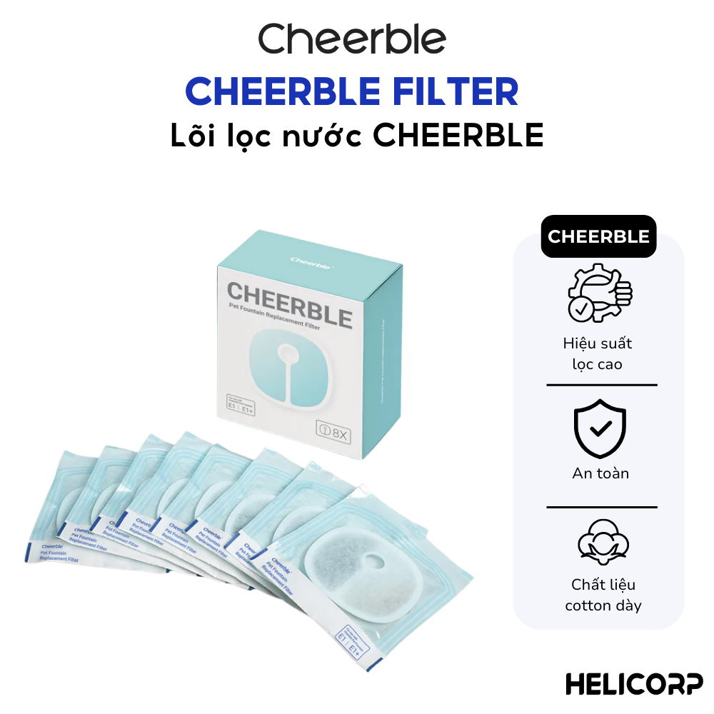 [Phụ kiện] Lõi Lọc Nước Cheerble Dùng Cho Máy Lọc Nước Cho Thú Cưng Cheerble D1 Pro/ D1