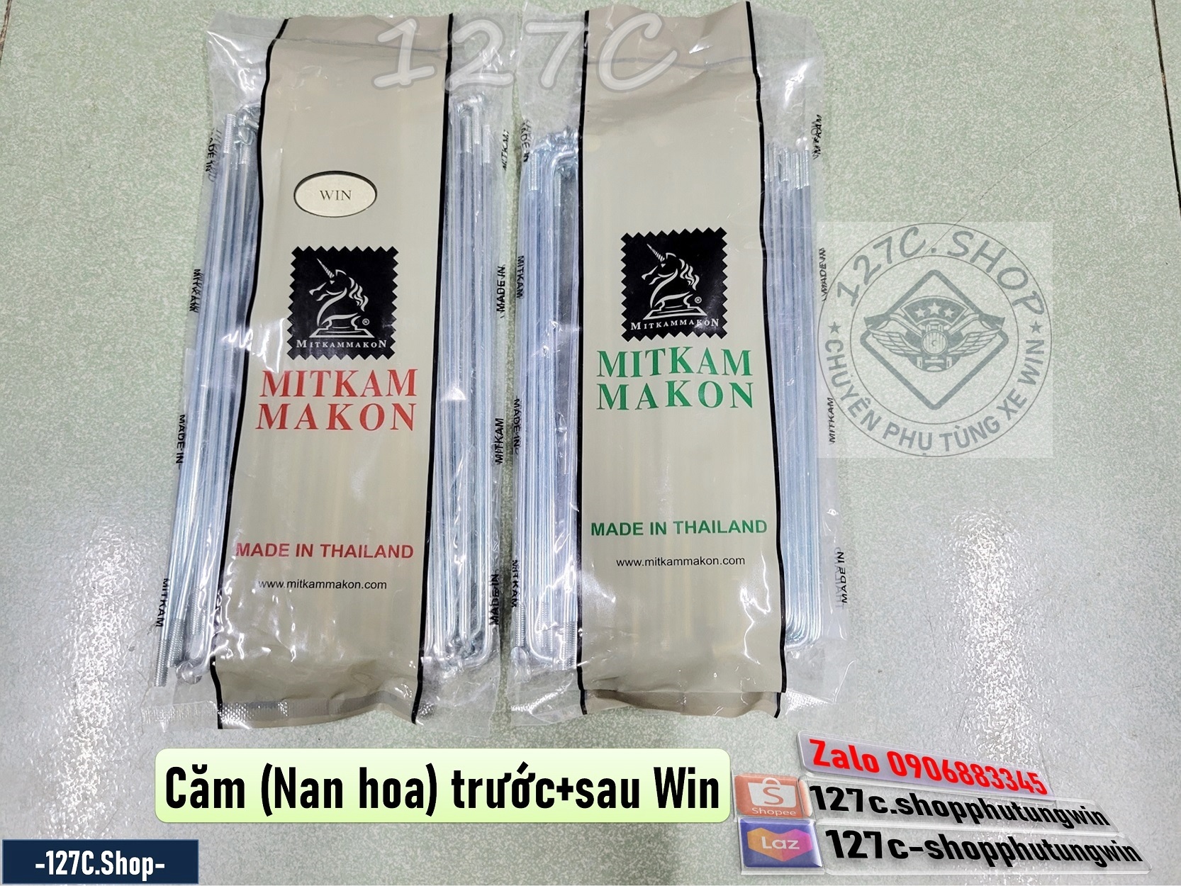 Căm / nan hoa trước + sau win 100 win 125