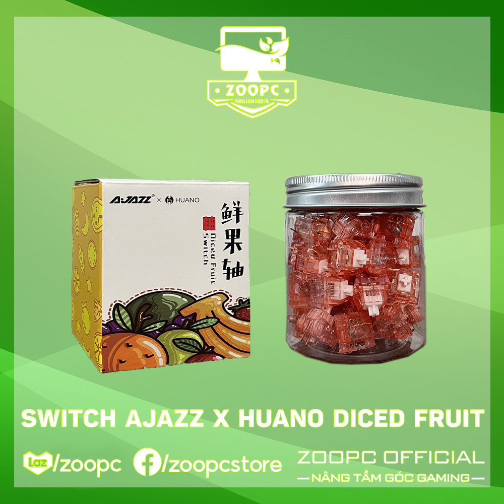 Công tắc bàn phím cơ ajazz x huano diced fruit switch - zoopc