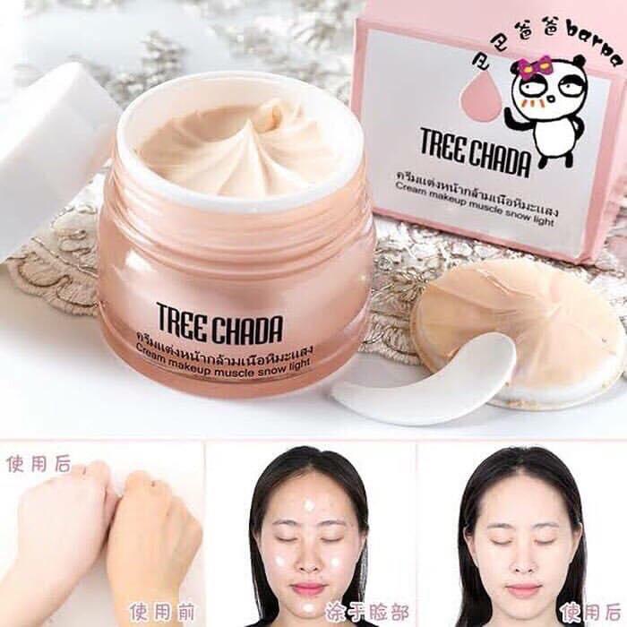 Kem Treechada Makeup Thần Thánh Thái Lan Dưỡng Ẩm Dưỡng Trắng Giúp Da Căng Mịn Và Sáng Bóng
