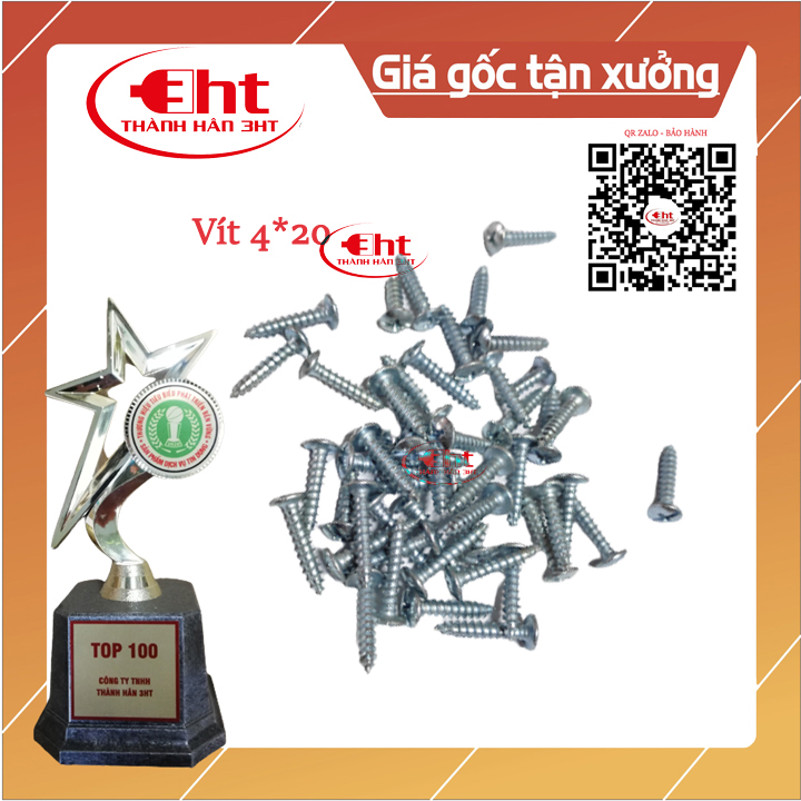 Vít bắt nhựa + gỗ 4*20