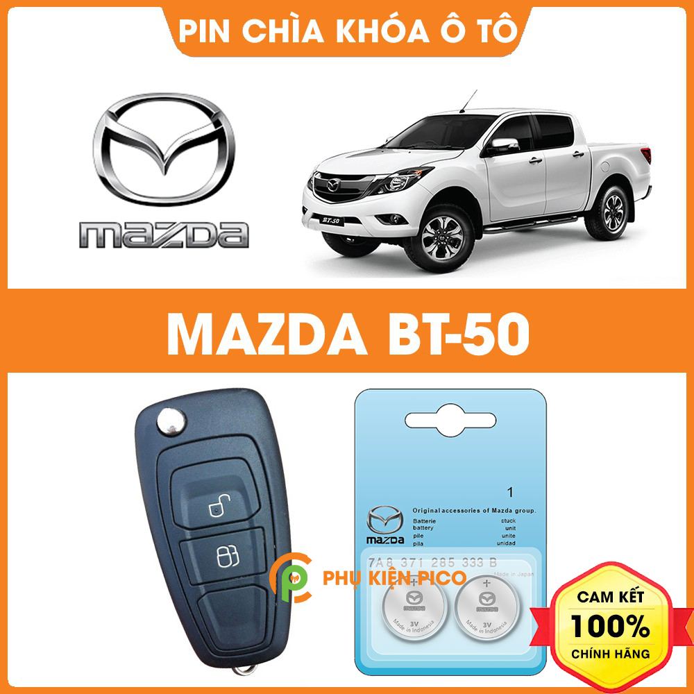 Pin chìa khóa ô tô Mazda BT50 chính hãng Mazda sản xuất tại Indonesia 3V Panasonic