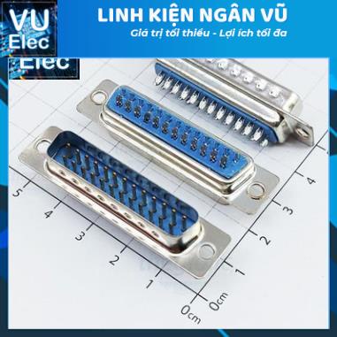 Đầu jack db9 đực rs232 cổng com - db 9-15-25 hàn dây