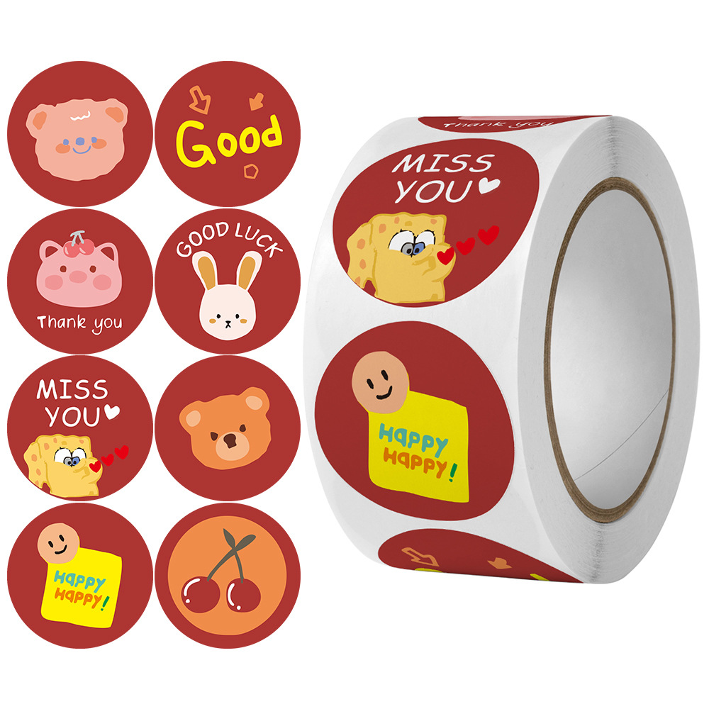 Cuộn 500 Sticker thank you Dán nhãn cảm ơn