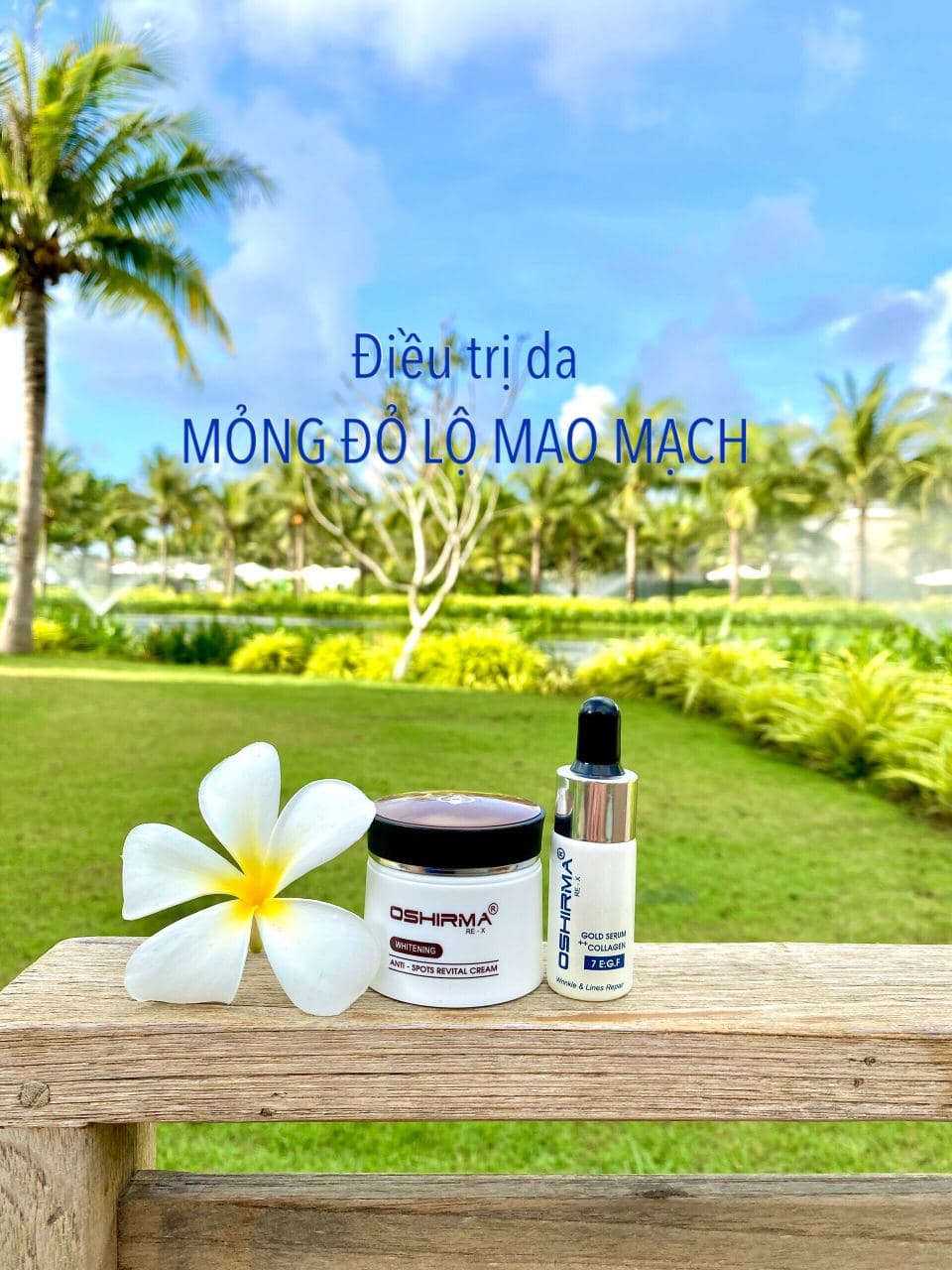 ComBo Kem siêu tái tạo phục hồi + Serum collagen chuyên dùng da yếu lộ mao mạch Oshirma Re X