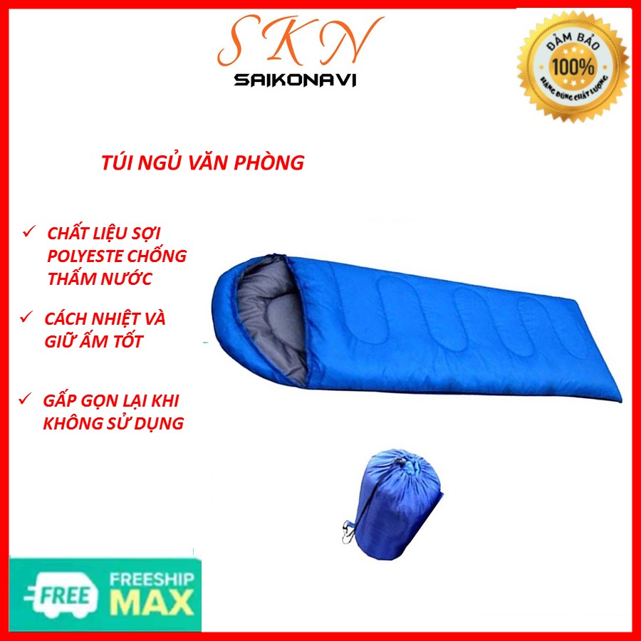 Túi ngủ văn phòng đa năng gấp gọn tiện lợi, túi ngủ du lịch văn phòng dày dặn ấm áp