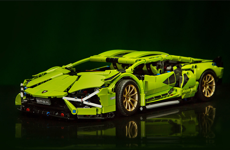 Mô hình lego xe lamborghini tỉ lệ 1 : 14