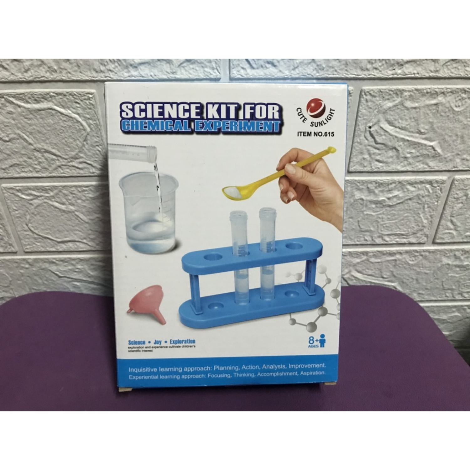 Đồ chơi thí nghiệm khoa học stem - bộ thí nghiệm hóa học no.615