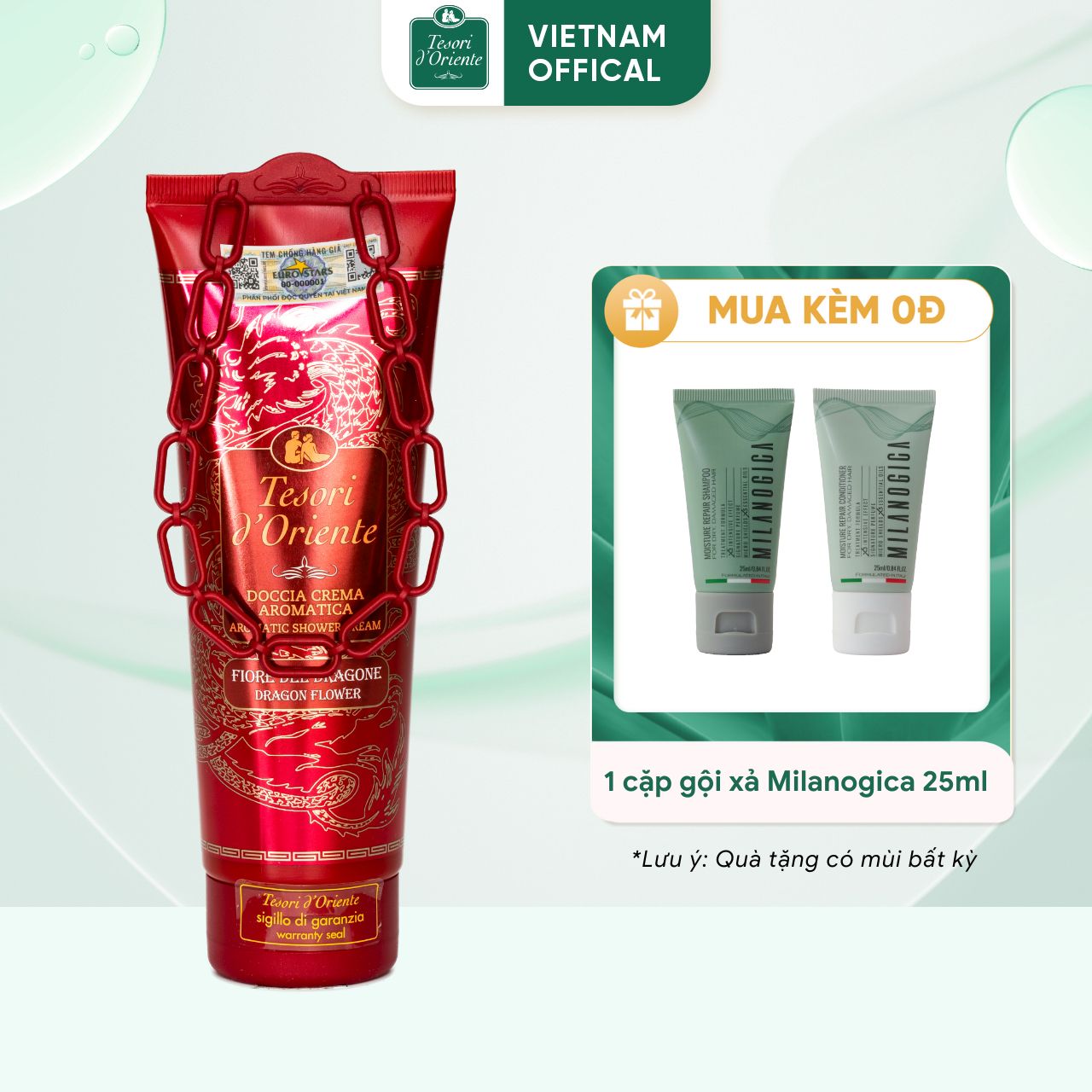 Sữa tắm nước hoa Tesori d'Oriente 250ml chính hãng nhập khẩu trực tiếp từ Ý