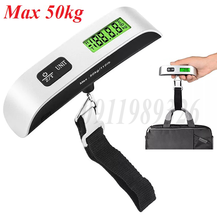 Cân điện tử - cân điện tử dùng pin 50kg tặng kèm pin