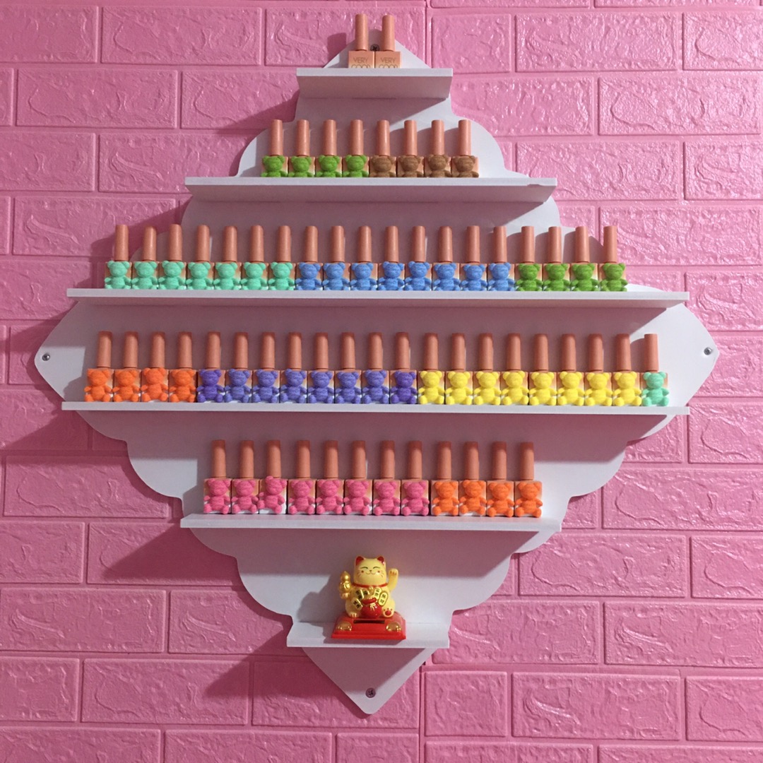 Kệ để sơn hình quả trám, kệ nail, kệ sơn nail
