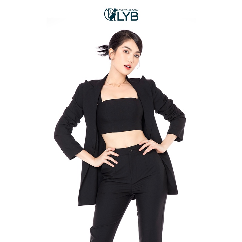 Set vest nữ lyb gồm 4 chi tiết màu đen lyb - fw22-o00002