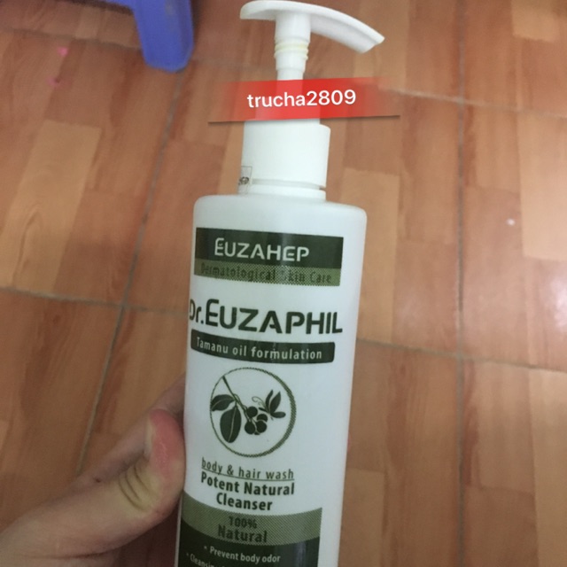 Sữa tắm gội dr. euzaphil potent natural cleanser 300ml