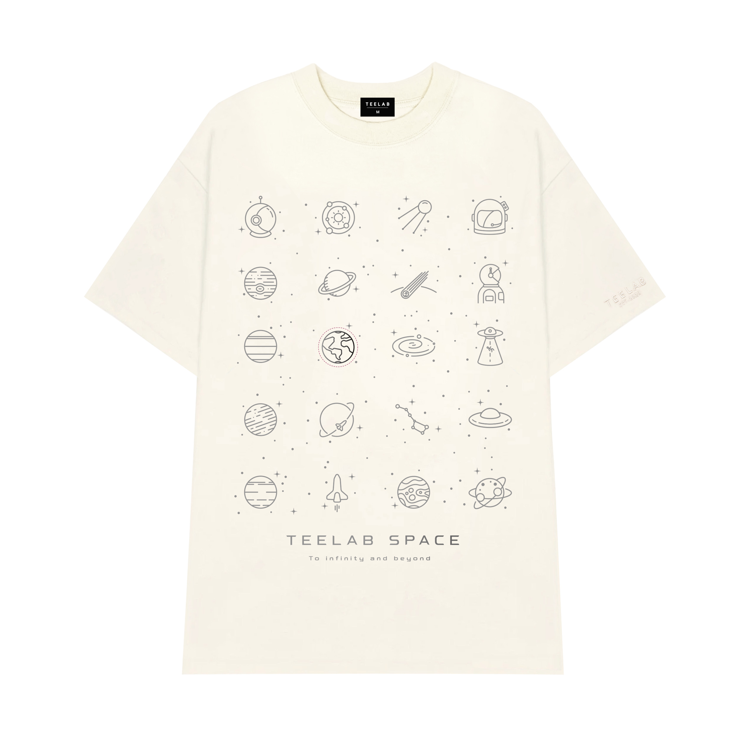 Áo Thun Teelab Local Brand Unisex Space Program: to Infinity and Beyond / Kem TS141