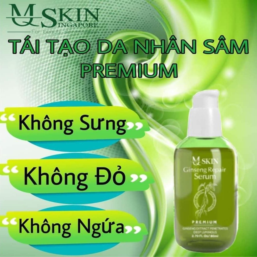 SERUM MQ SKIN THAY DA NHÂN SÂM PHIÊN BẢN CAO CẤP [ không sưng . không đỏ . xóa mụn nám tàn nhang sẹo rổ ] (80ml)