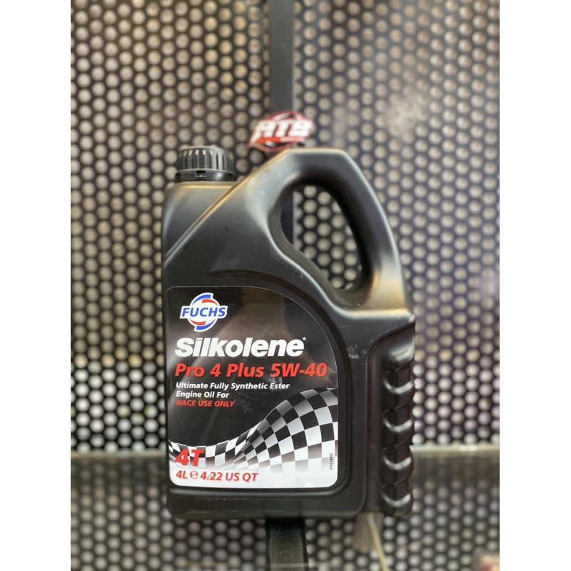 (CHÍNH HÃNG+GIÁ HỦY DIỆT+QUÀ TẶNG 01 KHĂN GIẤY) Dầu Nhớt Động Cơ Fuchs Silkolene Pro 4 Plus 5W-40 Race Use Only