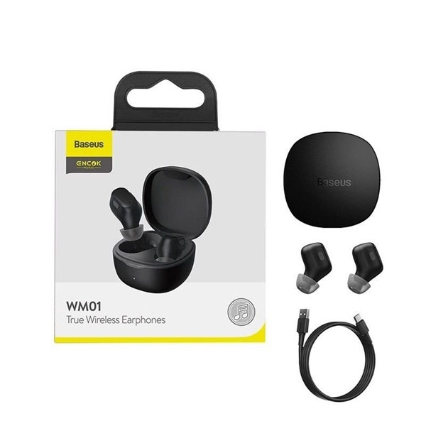 Tai nghe bluetooth 5.0 baseus wm01/wm01 plus tws chống ồn