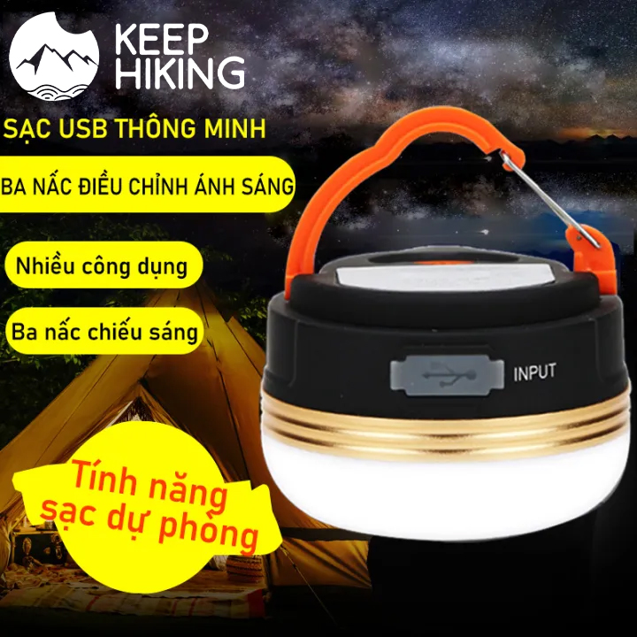 đèn led treo lều,đèn treo lều đèn cắm trại nhỏ，trại nhỏ gọn có sạc usb có thể thu gọn tiện lợi  cắm trại 5 chế độ sáng