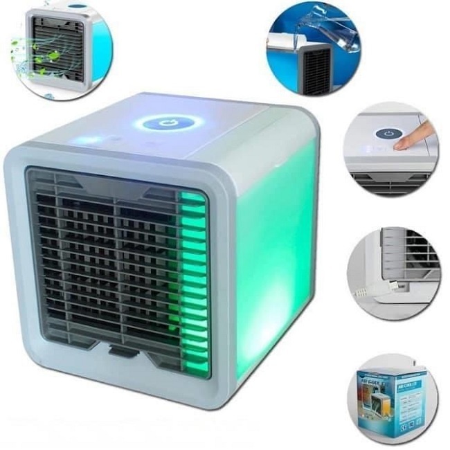Quạt đá điều hòa hơi nước mini - quạt điều hòa có khay chứa đá làm mát