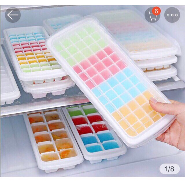 Khay Làm Thạch, Khay Làm Phô Mai Kiểu Viên Vuông, Khay Đá Nhựa Dẽo Chịu Nhiệt