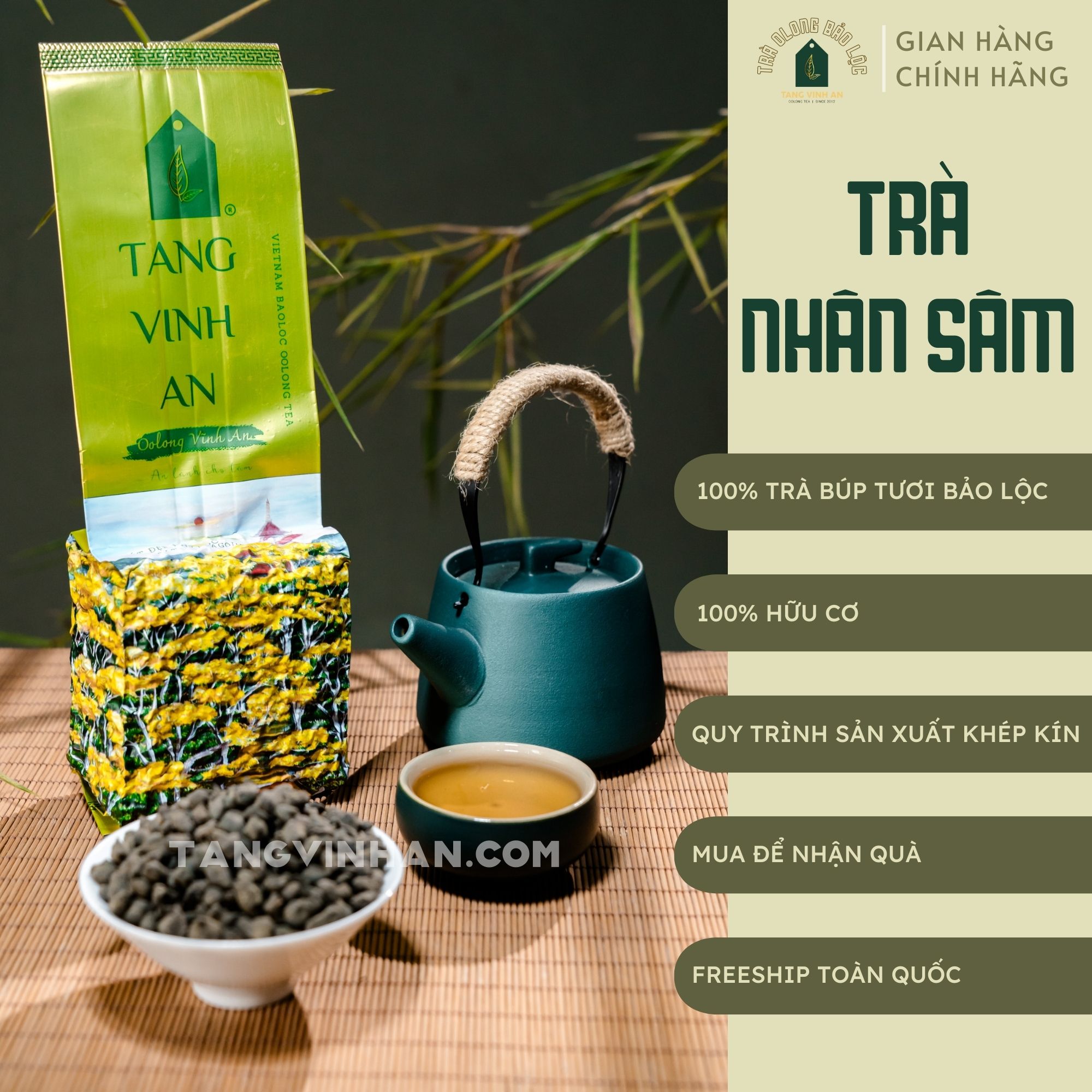 Trà nhân sâm gói 200gr