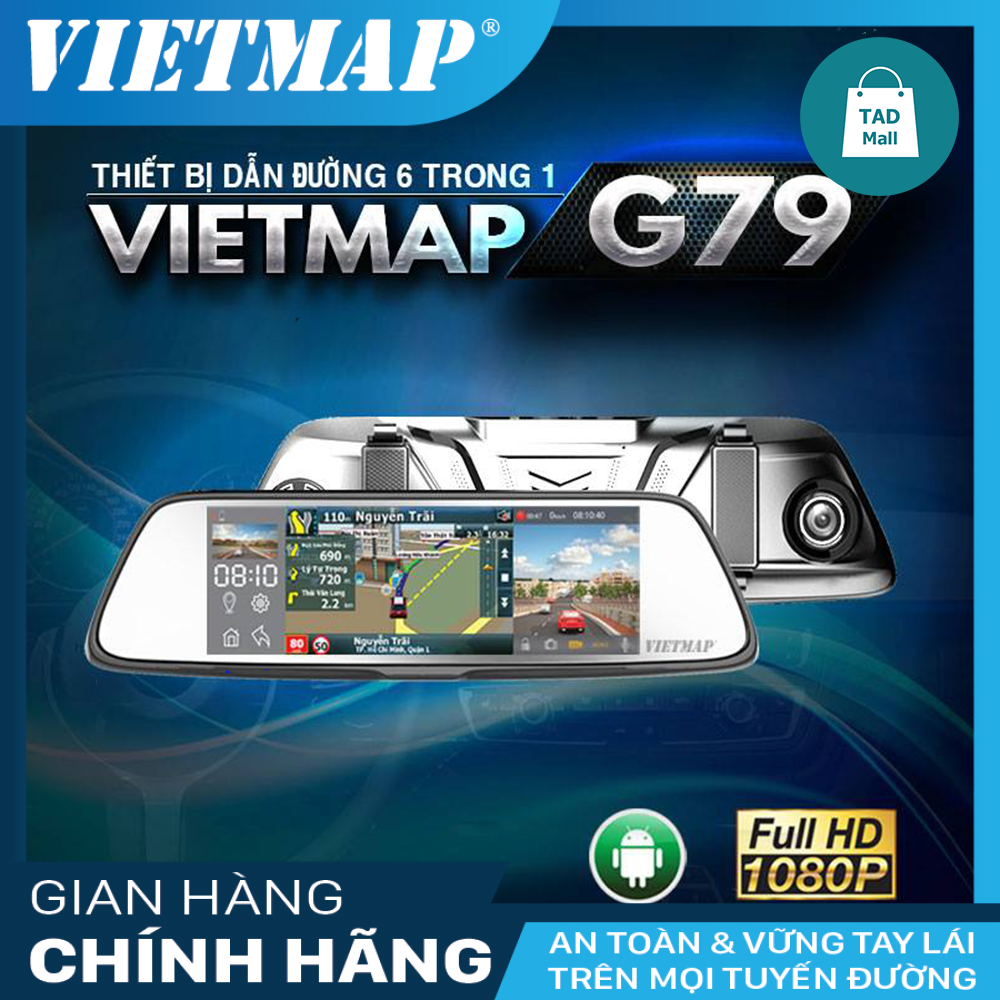 Camera hành trình màn hình gương Vietmap G79 - BH 12 tháng