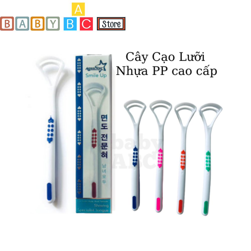 Cây Cạo Lưỡi AquaStar Nhựa PP Dụng Cụ Vệ Sinh Vùng Miệng