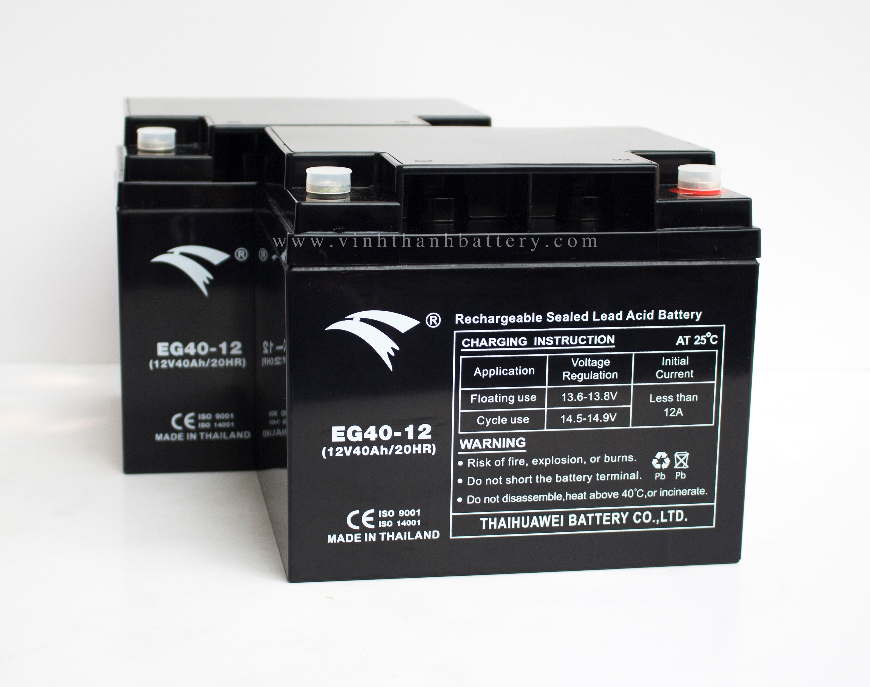 Ắc quy năng lượng viễn thông công nghiệp eagle 12v - 40ah