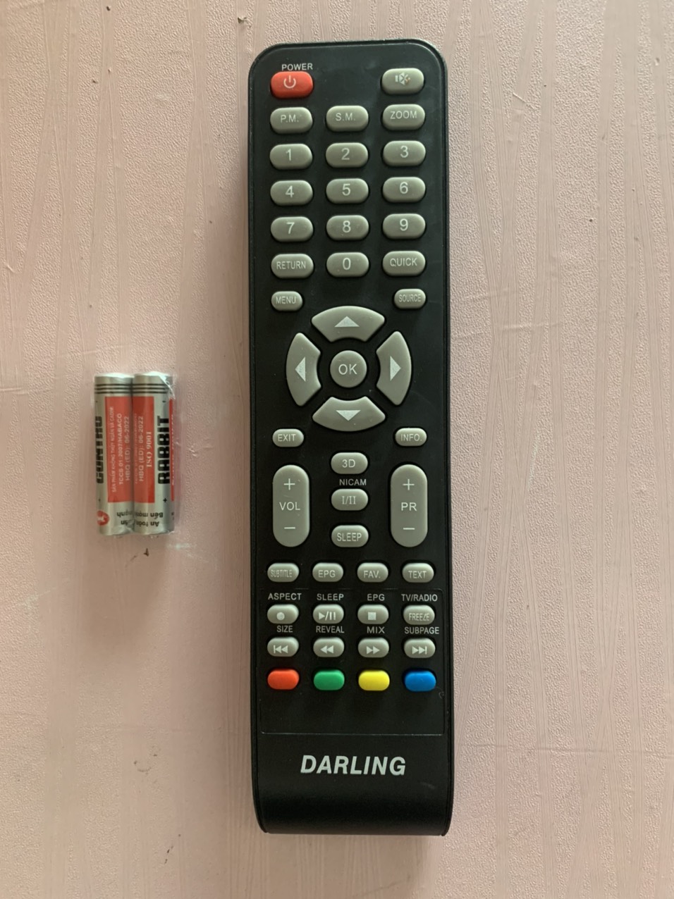 Remote điều khiển tivi darling led_lcd_crt