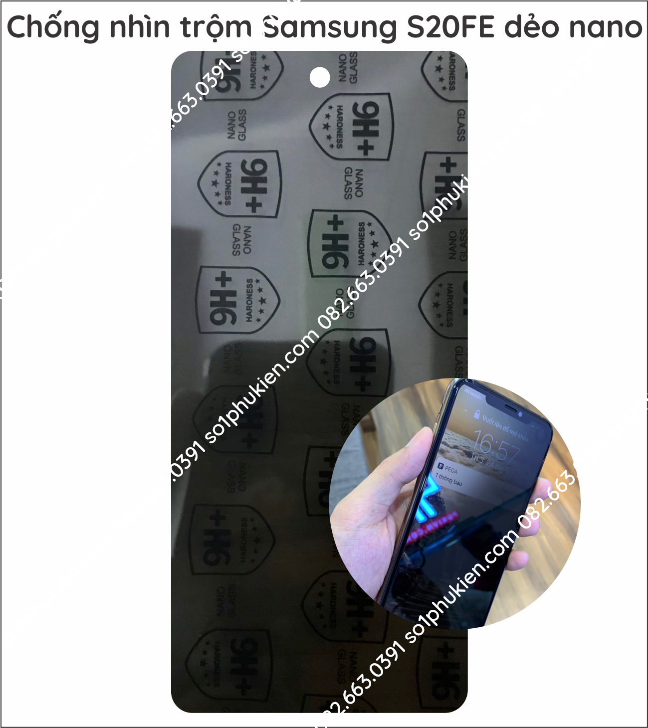 Dán cường lực chống nhìn trộm Samsung S20 FE (S20FE) dẻo nano