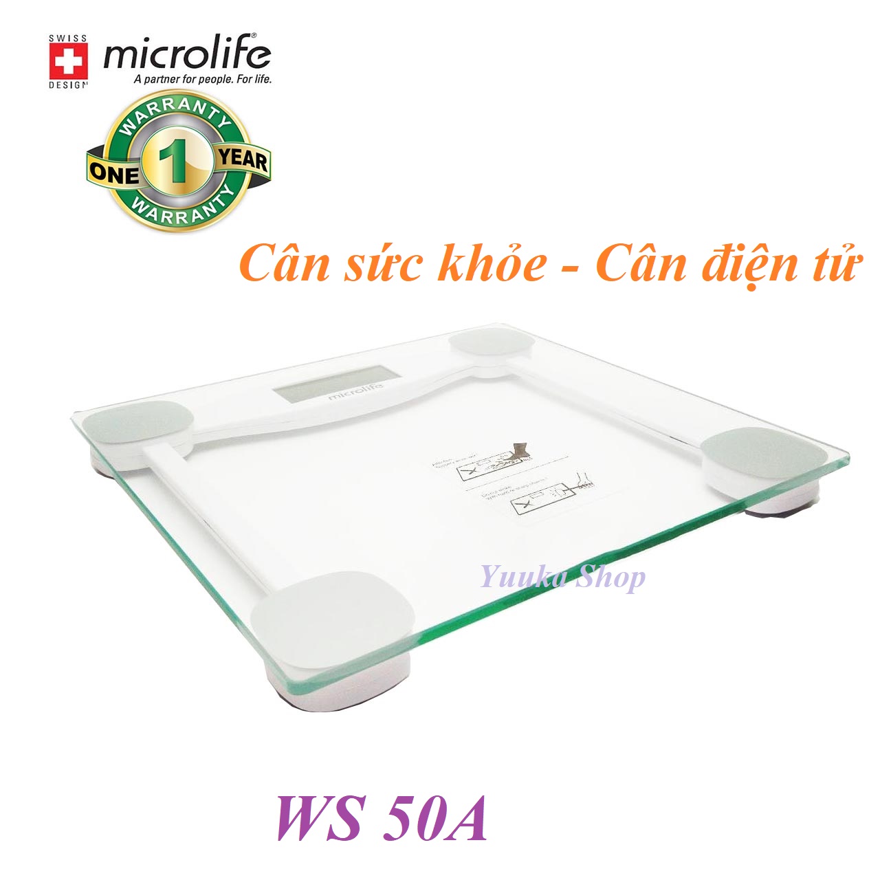 Microlife WS 50A Cân sức khỏe - Cân điện tử Microlife WS 50A - Yuuka Shop