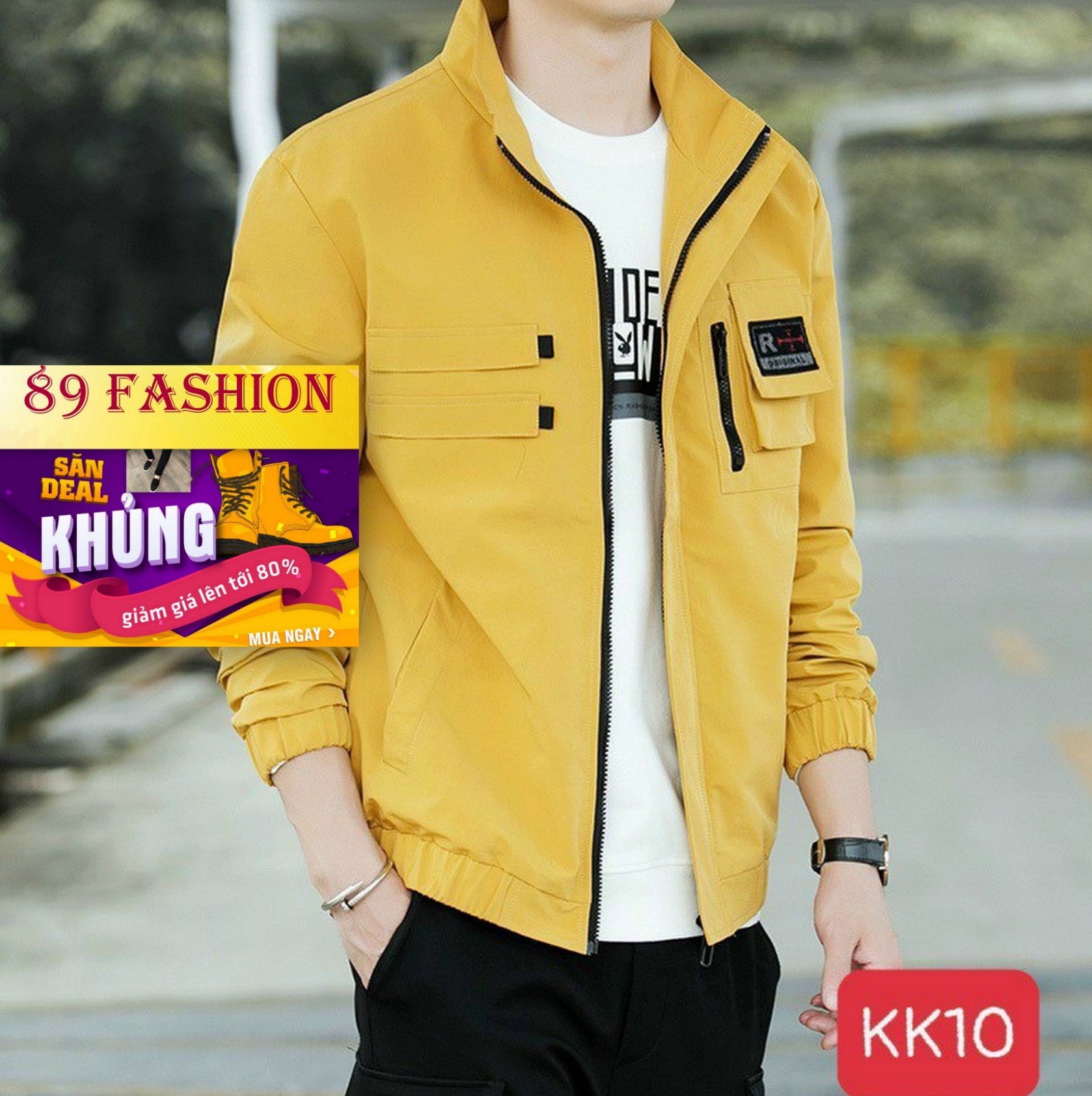 Áo khoác kaki dù nam cao cấp dày 2 lớp 89fashion kvkk10 chất dù kaki cao cấp bao đẹp thiết kế đơn giản trẻ trung cá tính thời trang 89fashion an 0127