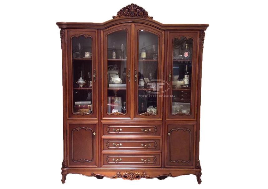 TỦ RƯỢU 4 CÁNH TÂN CỔ ĐIỂN CAO CẤP 618G