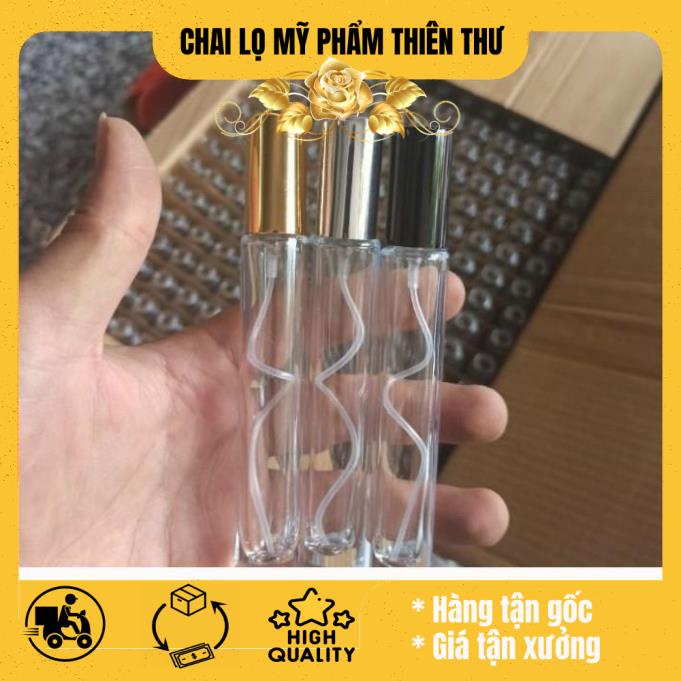 Lọ chiết nước hoa Tròn 10ml cao dày đựng dầu thơm
