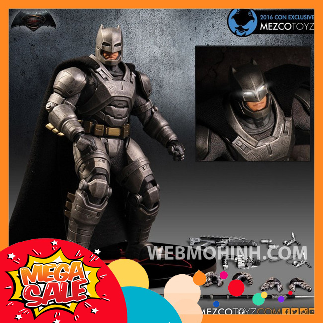 🌟giá hủy diệt🌟 mô hình batman armored mezco batman vs superman full box