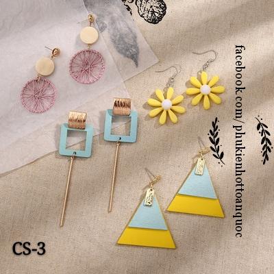 Set 4 đôi bông tai kiểu cách CS3