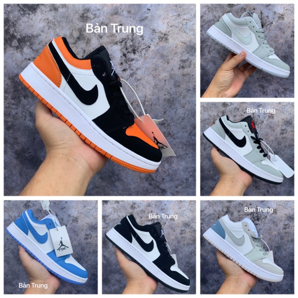 ♣☫✚  Giày Thể Thao 𝐉𝐨𝐫𝐝𝐚𝐧 Cổ ThấpGiày Sneaker JD1 low các màu hot full sz nam nữ box bill đầy đủ