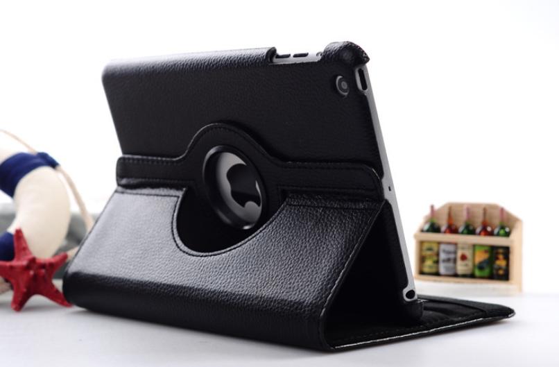 Bao da xoay 360 độ loại tốt cho ipad pro 9.7 / ipad air 2 / ipad air / ipad 2/3/4 / ipad mini 4 / mini 1/2/3 / ipad pro 12.9/ ipad pro 10.5 / ipad 9.7 2018/2017 / ipad pro 11- đen