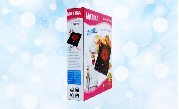 Bếp hồng ngoại matika 2100w cảm ứng công suất màu đen mtk-h2
