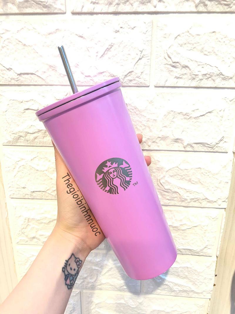 Ly giữ nhiệt starbucks 473ml kèm ống hút b340