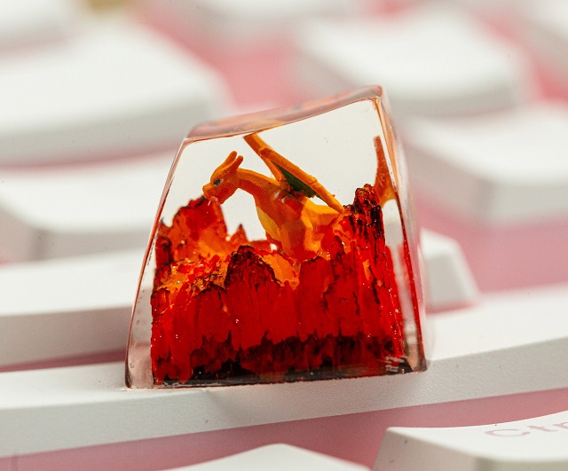 Keycap Pokemon Charizard, Keycap lẻ Pokemon cho bàn phím cơ, Keycap artisan phù hợp với mọi bàn phím cơ tiêu chuẩn