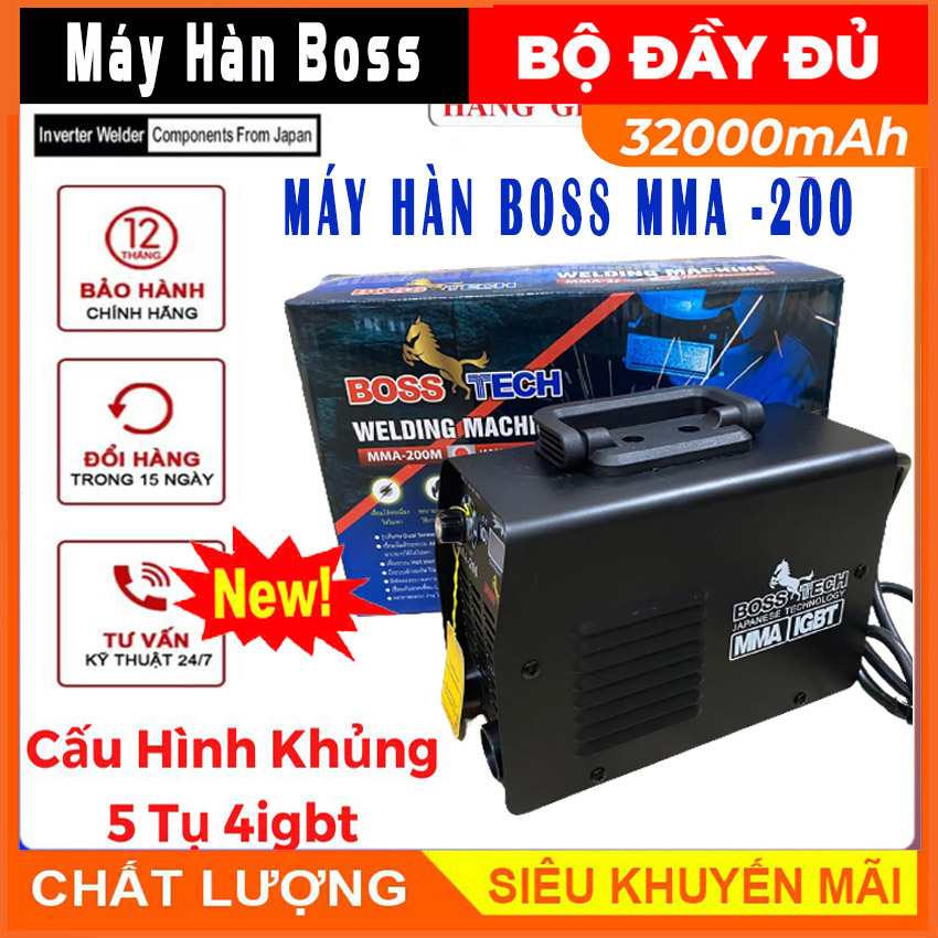 Máy hàn Boss ZX7 200a hàng công ty chính hãng, Máy hàn điện tử Boss,máy hàn giá rẻ