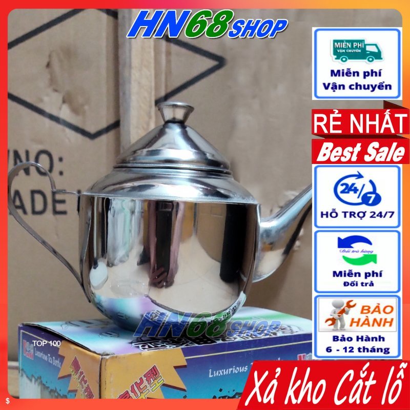 Ấm pha trà inox \ Bình trà inoc có lõi lọc inox cao cấp bền sạch đẹp sag trọng HN68