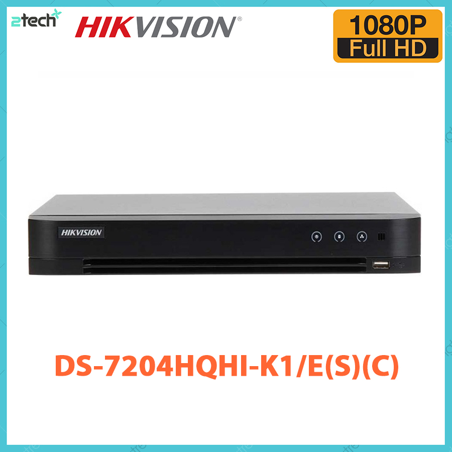 Đầu Ghi Hình 4 Kênh Hikvision DS-7204HQHI-K1/E(C)(S) 4MP Chuẩn Nén H265+