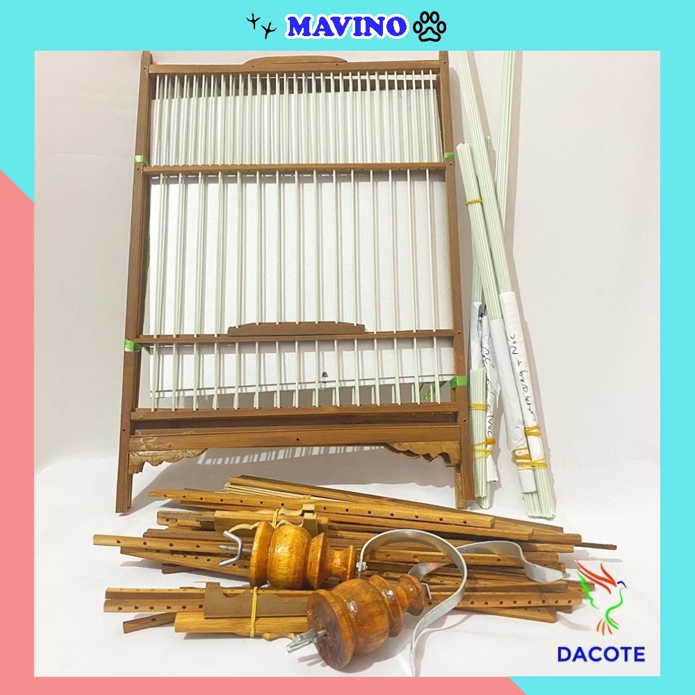 Hoàn Tiền 10% Khung lồng ép mộc nan cáp quang chim chào mào dễ dàng lắp đặt hàng loại 1 kèm móc