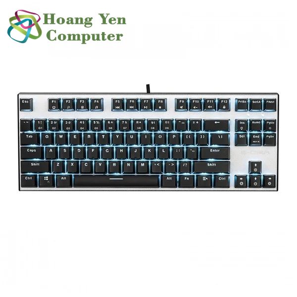 Bàn phím cơ e-dra ek3087 đèn led đơn màu - bh 2 năm chính hãng - hoàng yến computer