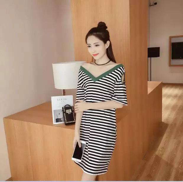 [HCM]ĐẦM SUÔNG PHỐI SỌC SIÊU XINH CHO CÁC NÀNG TH