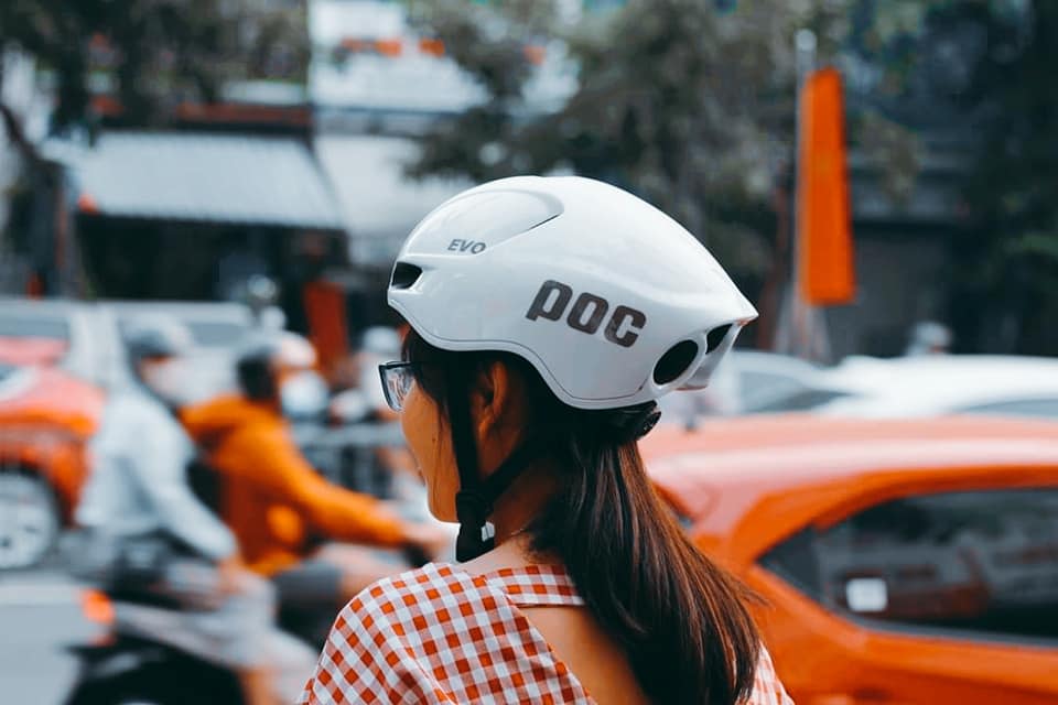 Nón thể thao POC EVO Màu Trắng bản mới nhất 2021 kèm túi đựng nón và hộp