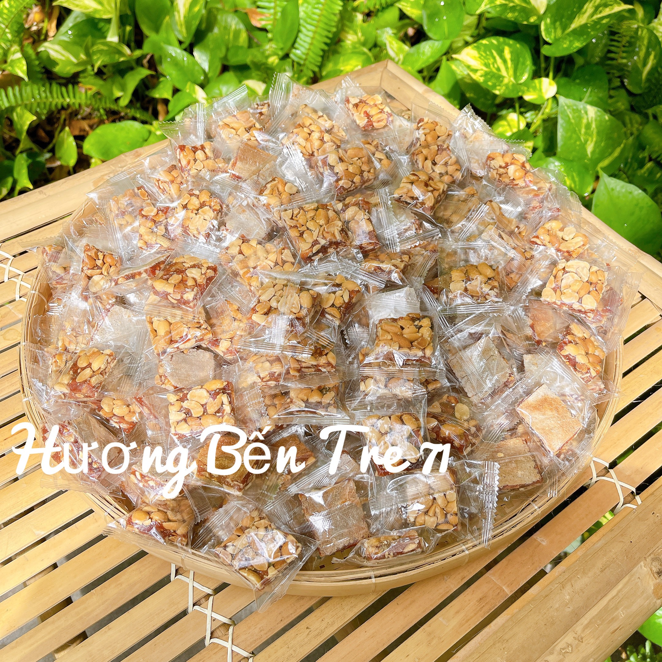 [500G] Kẹo chuối siêu đậu phộng bánh tráng/Bến Tre- đồ ăn vặt